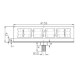 Girofar LED aeroport bicolor prindere 1 punct 